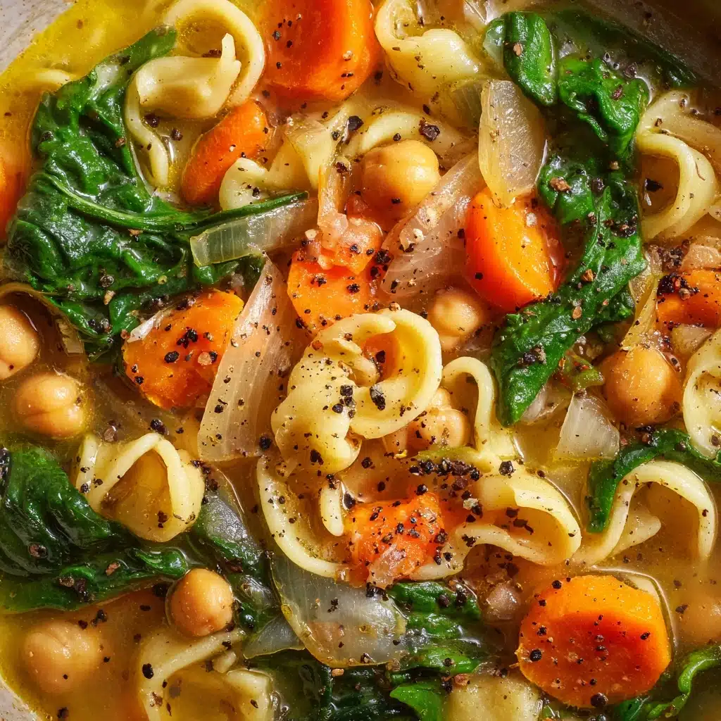 Vegan Chickpea Noodle Soup Recipe - Recipe Image
