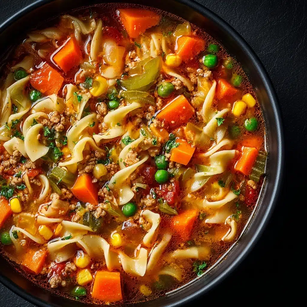 Vegetable Beef Noodle Soup Recipe - Recipe Image