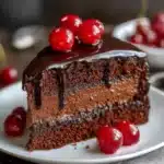 Decadent Black Forest Cheesecake Cake Recipe