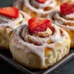 Strawberry and Cream Cinnamon Rolls with Strawberry Filling Recipe