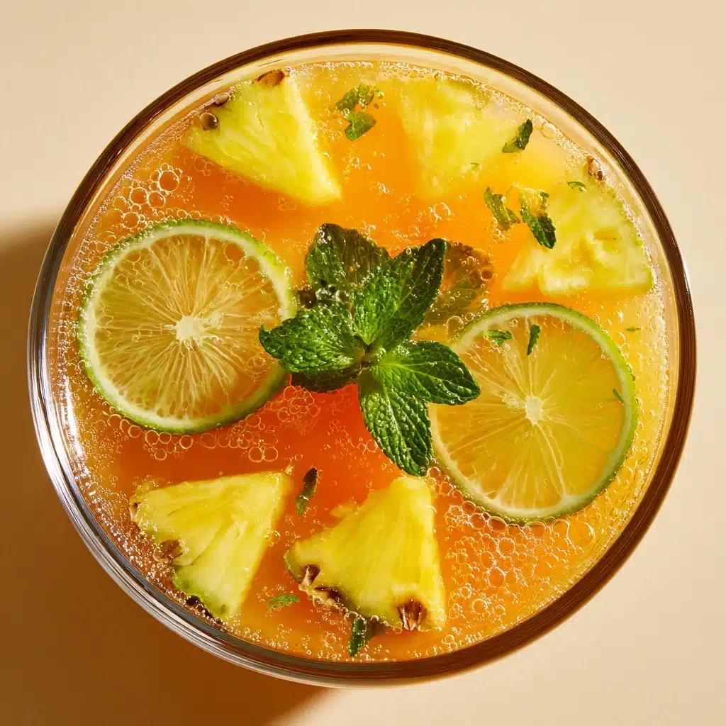 Tropical Pineapple Lemonade Punch Recipe