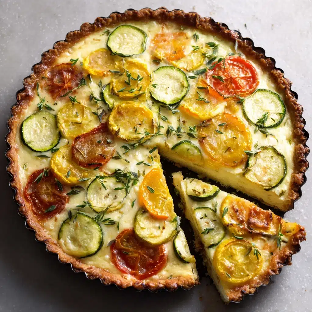 Crustless Garden Vegetable Quiche Recipe - Recipe Image