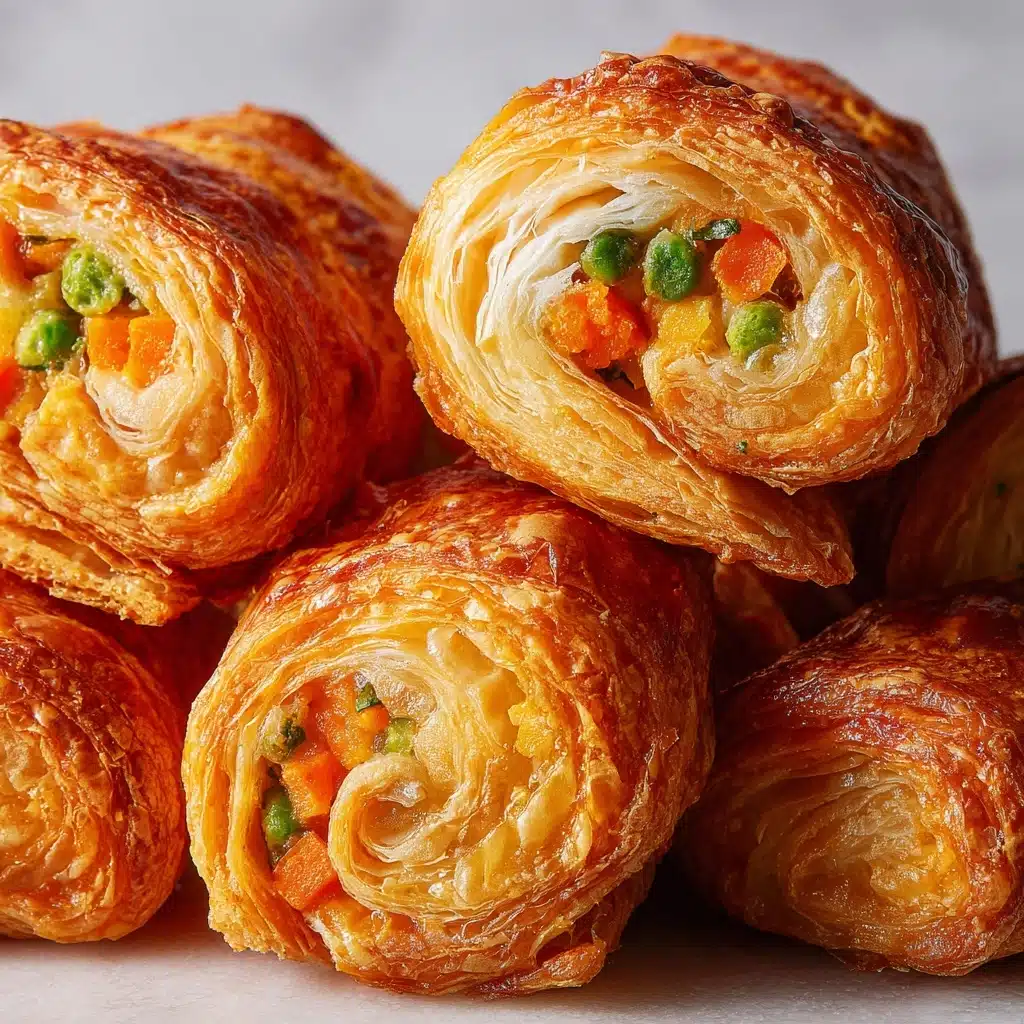 Cheesy Baked Vegetable Rolls Recipe - Recipe Image