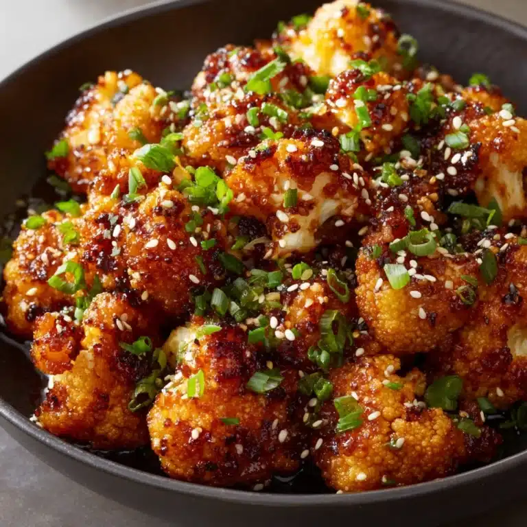 Sweet Spicy Baked Cauliflower Recipe