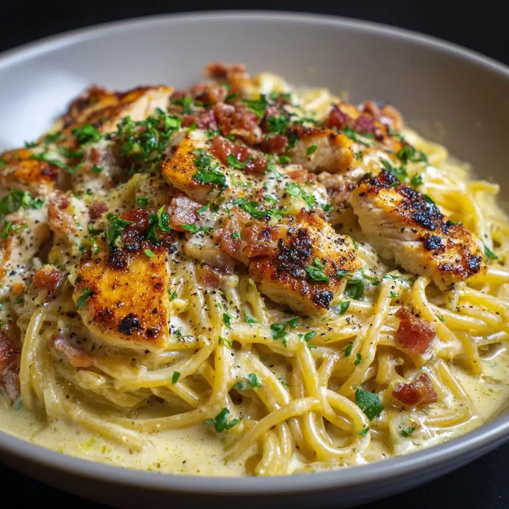 Crave-Worthy Creamy Chicken Carbonara Recipe - Recipe Image