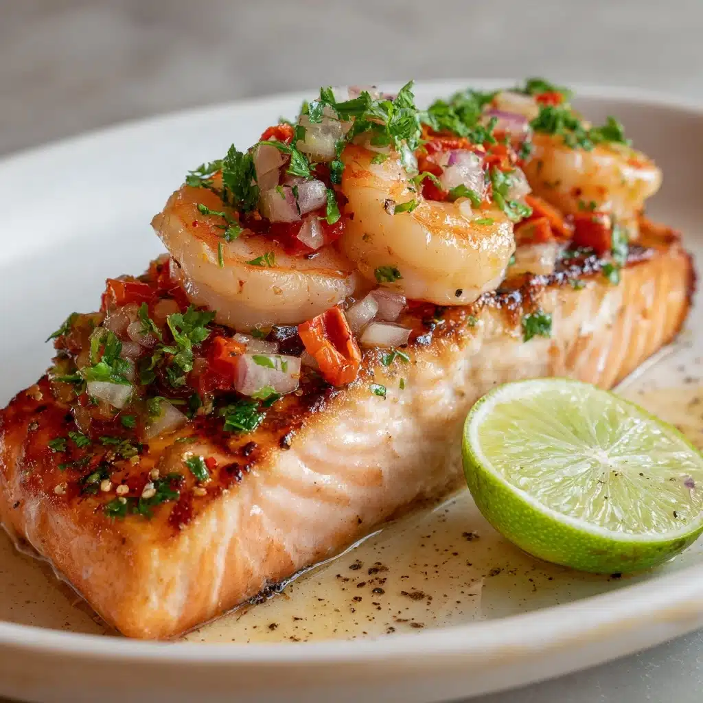Elegant Cajun Seafood Stuffed Salmon Recipe - Recipe Image