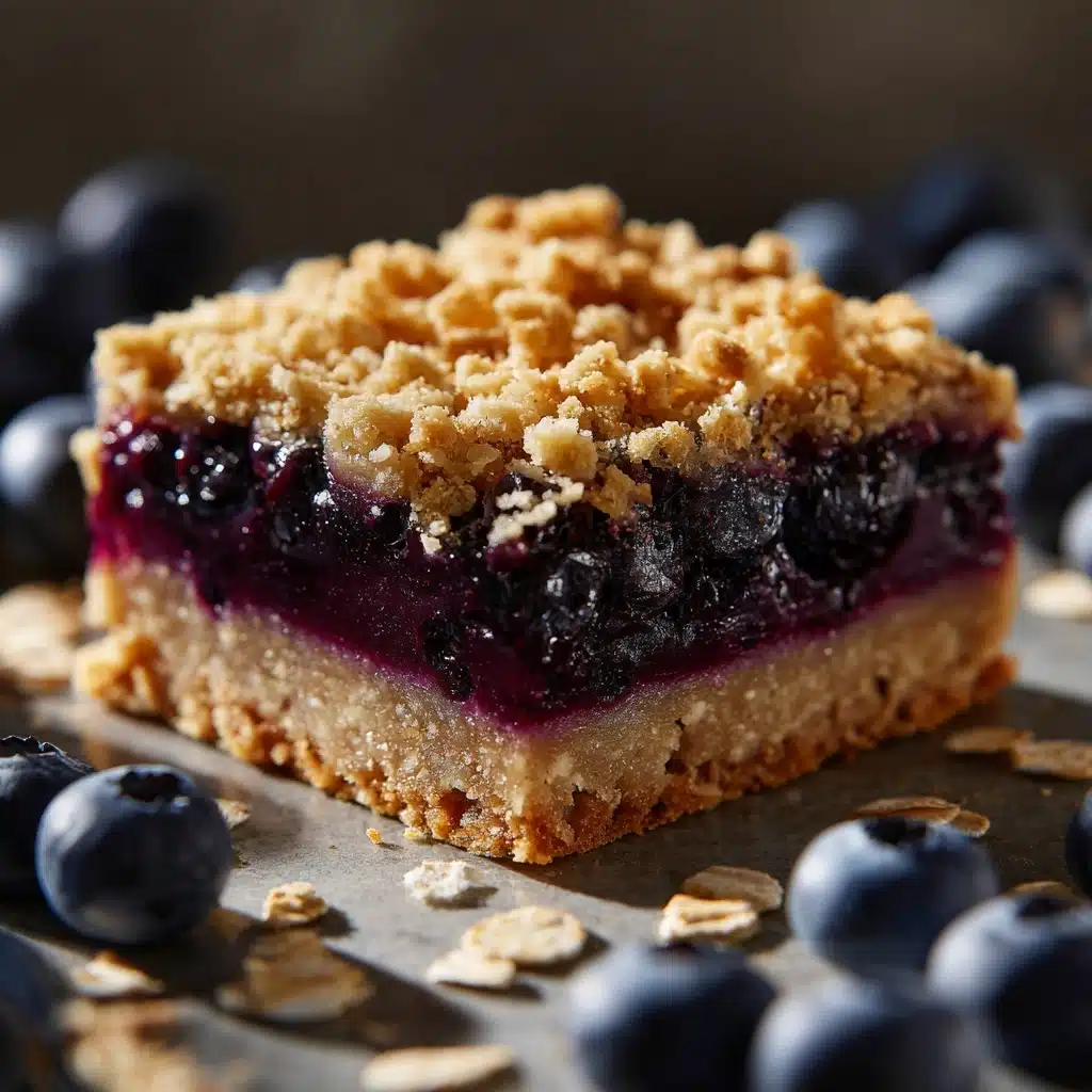 Blueberry Oatmeal Breakfast Bars Recipe - Recipe Image
