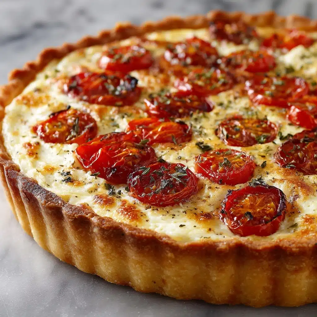 Goat Cheese & Cherry Tomato Tart Recipe - Recipe Image