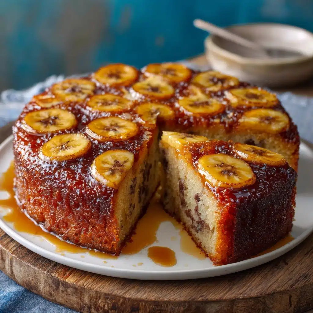 Banana Upside Down Cake Recipe - Recipe Image