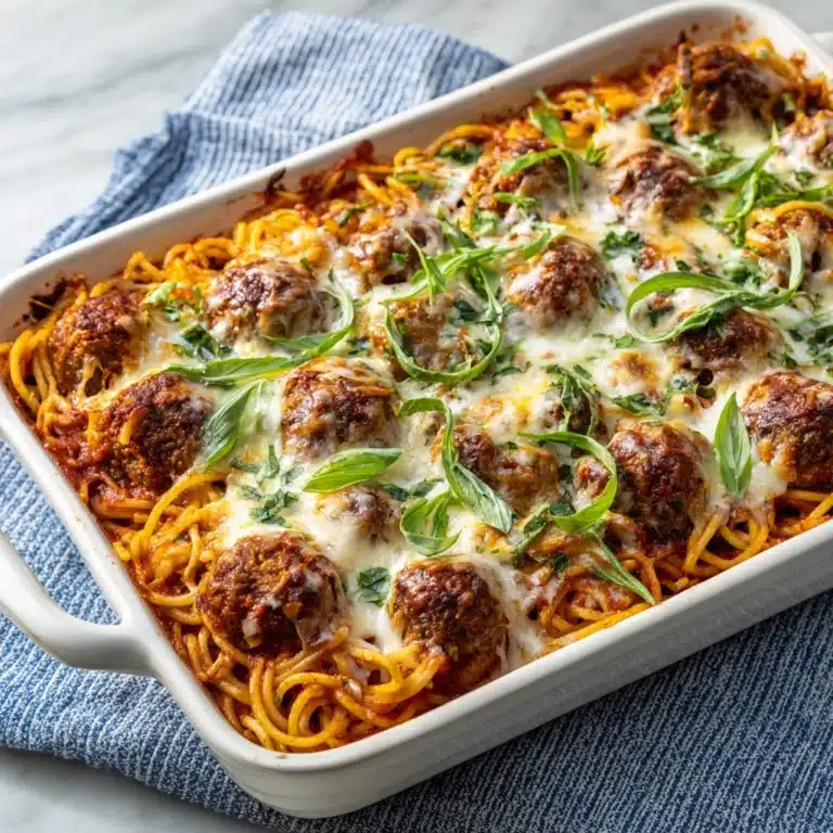 Baked Spaghetti and Meatballs Recipe