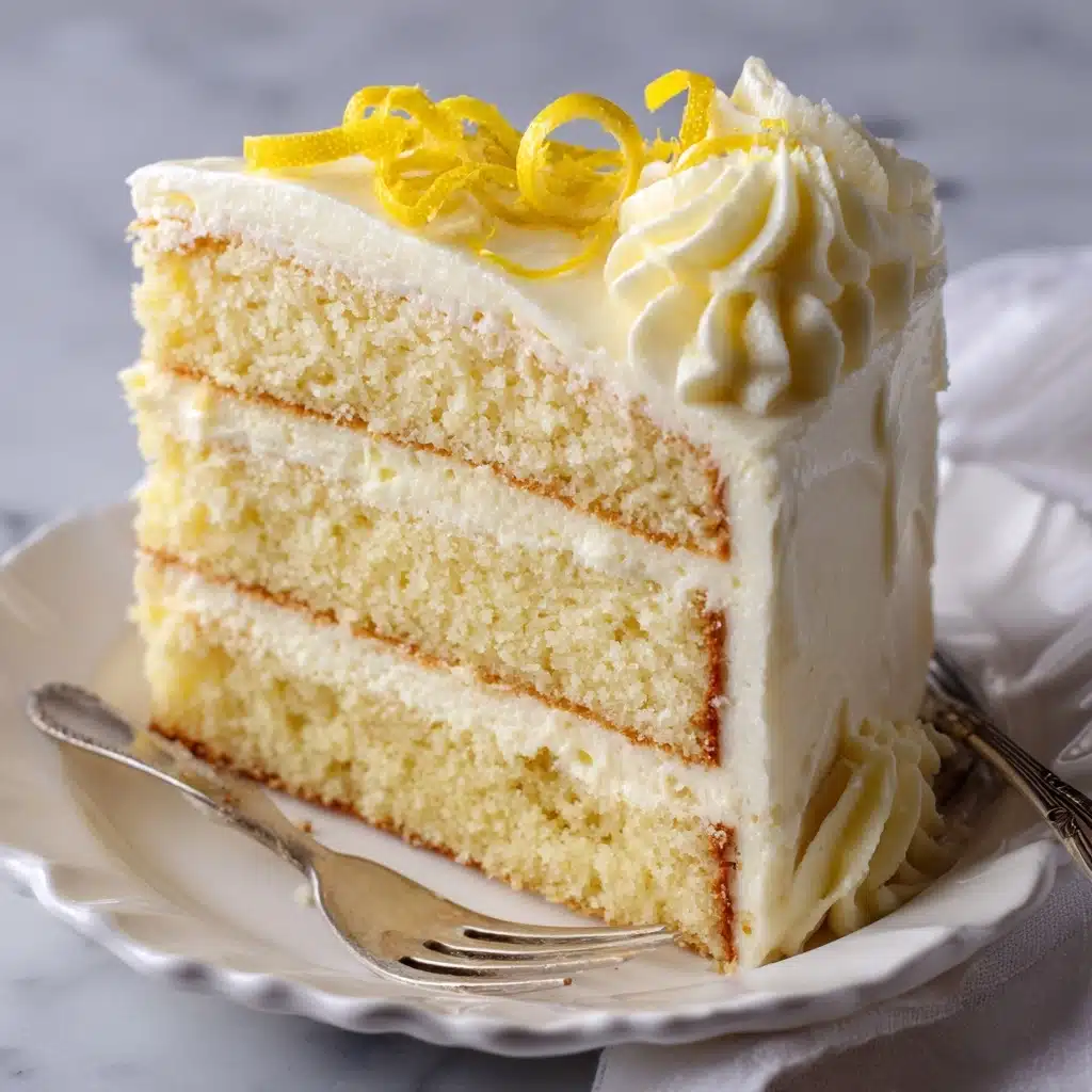 Lemon Velvet Cake with Lemon Cream Cheese Frosting Recipe - Recipe Image