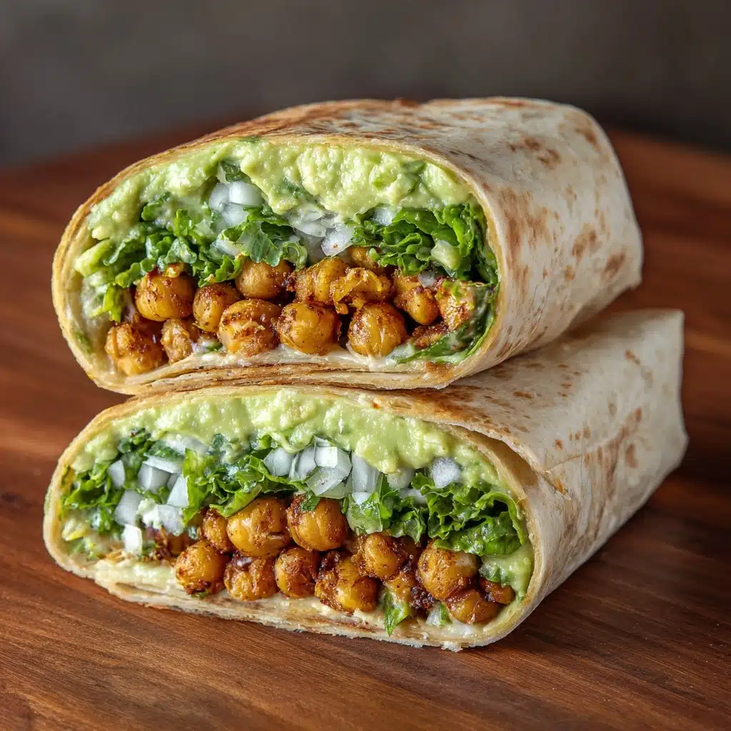 Crunchy Chickpea Caesar Wraps Recipe - Recipe Image