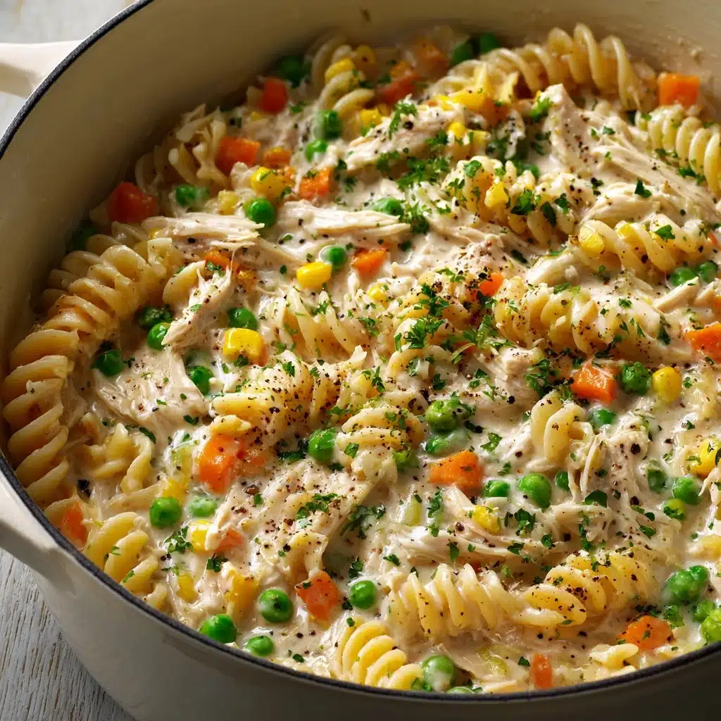 Chicken Pot Pie Pasta Recipe - Recipe Image