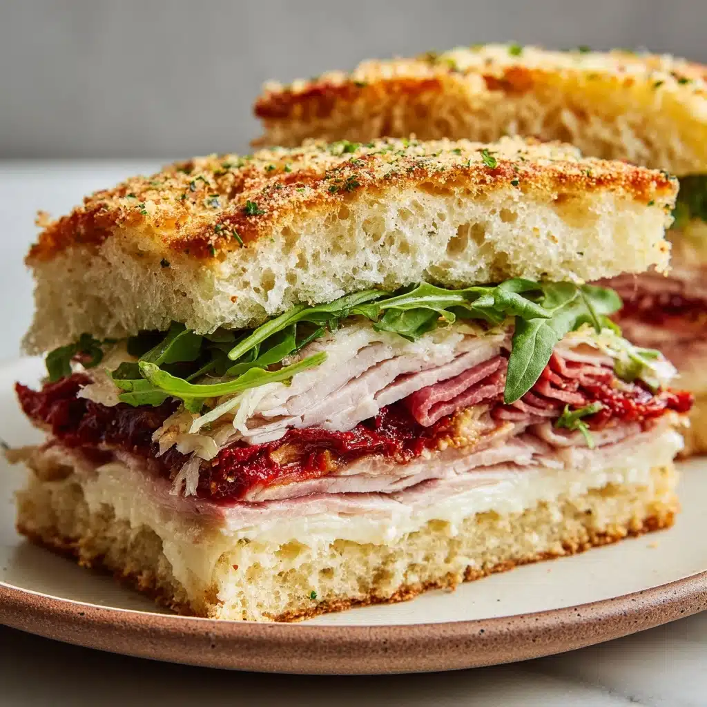 Trader Joe’s Sun-Dried Tomato Focaccia Turkey Sandwich Recipe - Recipe Image