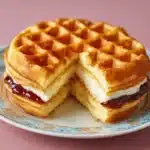 Easy Frozen Waffle Sweet Breakfast Sandwich Recipe