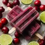 Cherry Lime Ice Pops Recipe