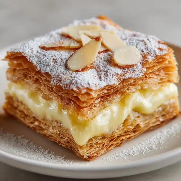 Custard Almond Puff Pastry Pockets Recipe
