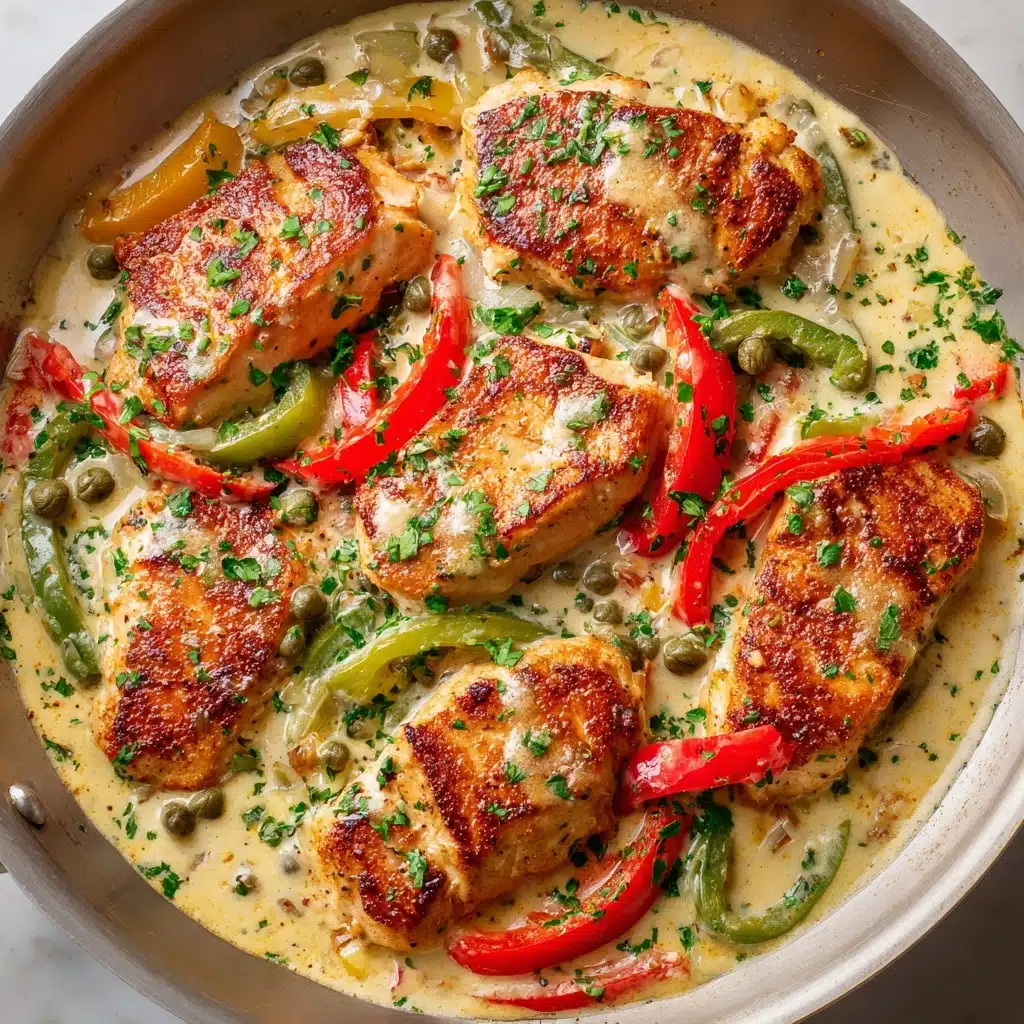 Creamy Pepperoncini Chicken Skillet Recipe - Recipe Image