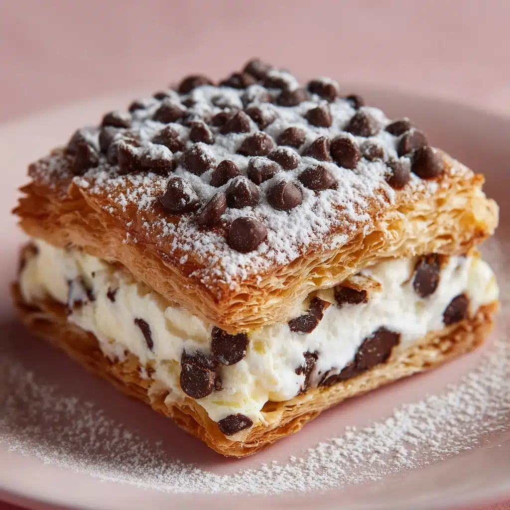 Ricotta Chocolate Chip Pastry Squares Recipe