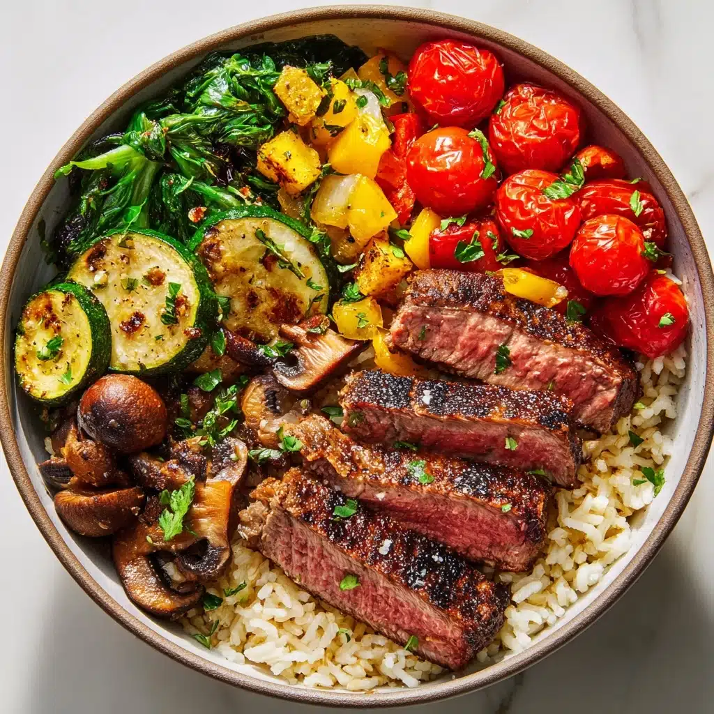 Healthy Steak Bowl Recipe Inspired by the Mediterranean Diet Recipe