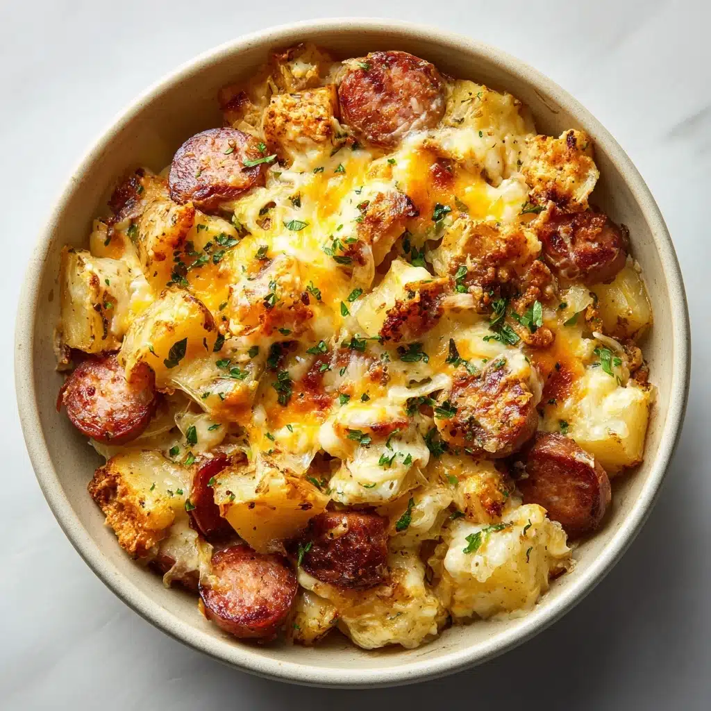 Cheesy Ranch Potatoes and Smoked Sausage Recipe - Recipe Image
