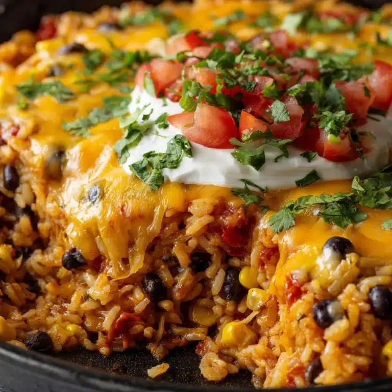 One-Pot Taco Rice Skillet Recipe