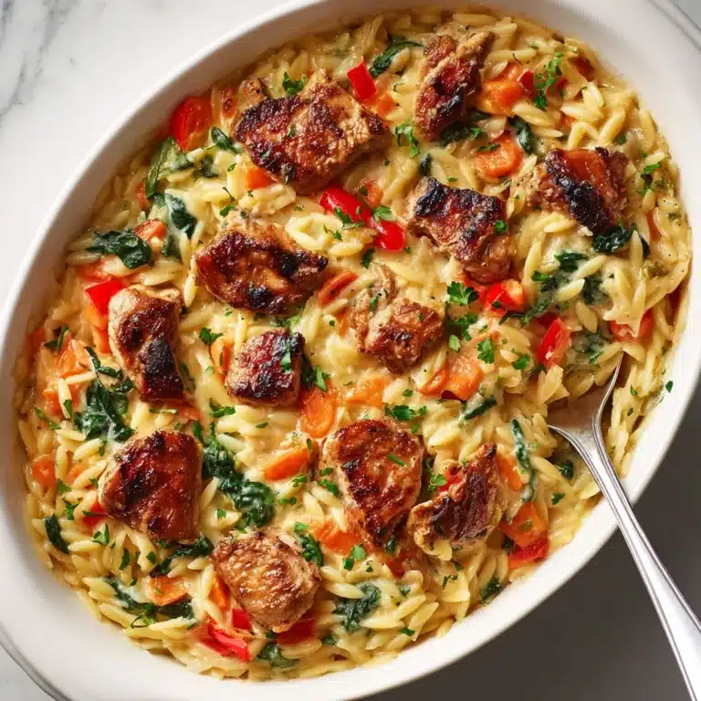 Creamy Chicken and Orzo Bake Recipe