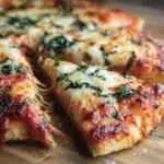Cheesy Basil & Garlic Pizza Recipe