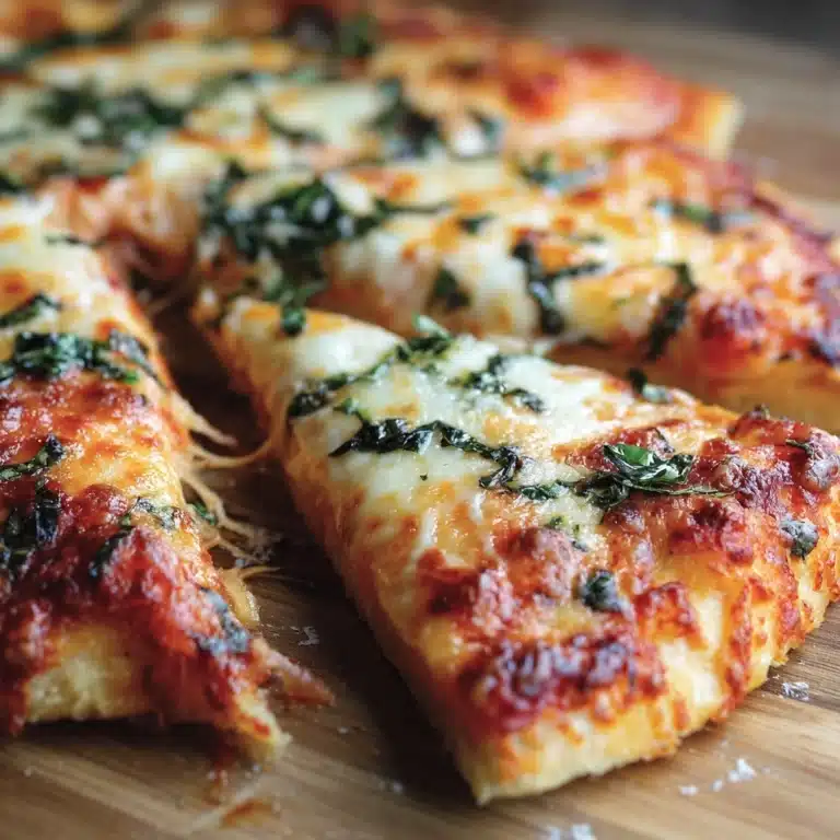 Cheesy Basil & Garlic Pizza Recipe