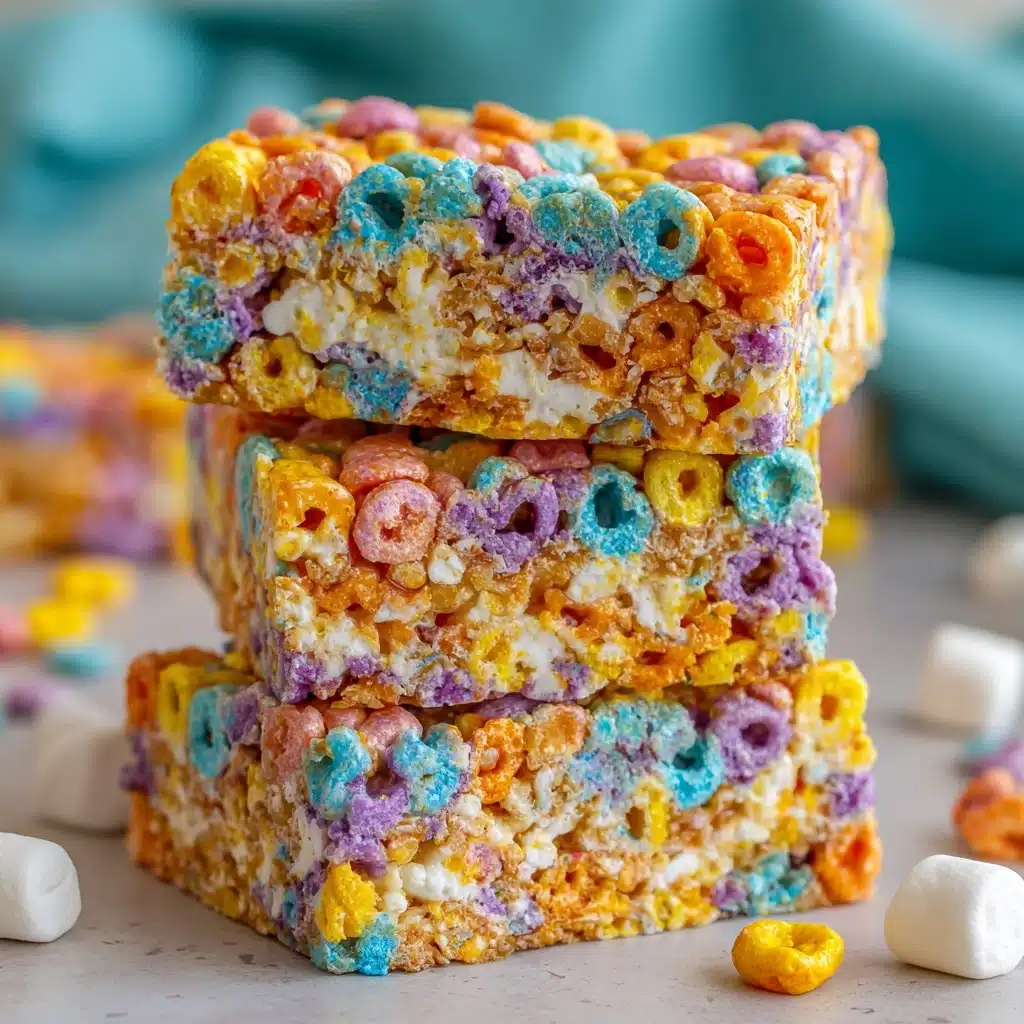 Fruity Pebbles Rice Krispie Treats Recipe - Recipe Image