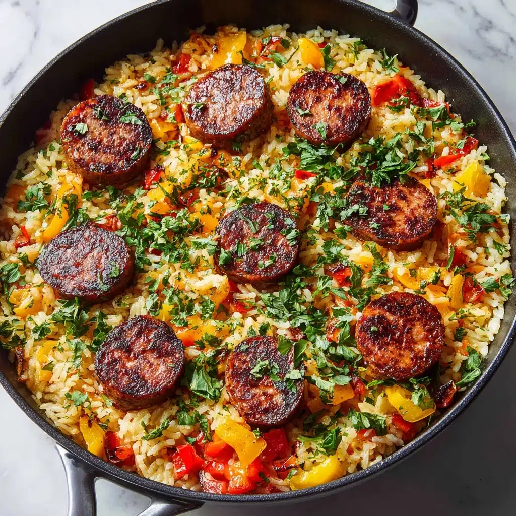 Sausage and Rice Skillet: A Flavor-Packed One-Pan Meal Recipe - Recipe Image