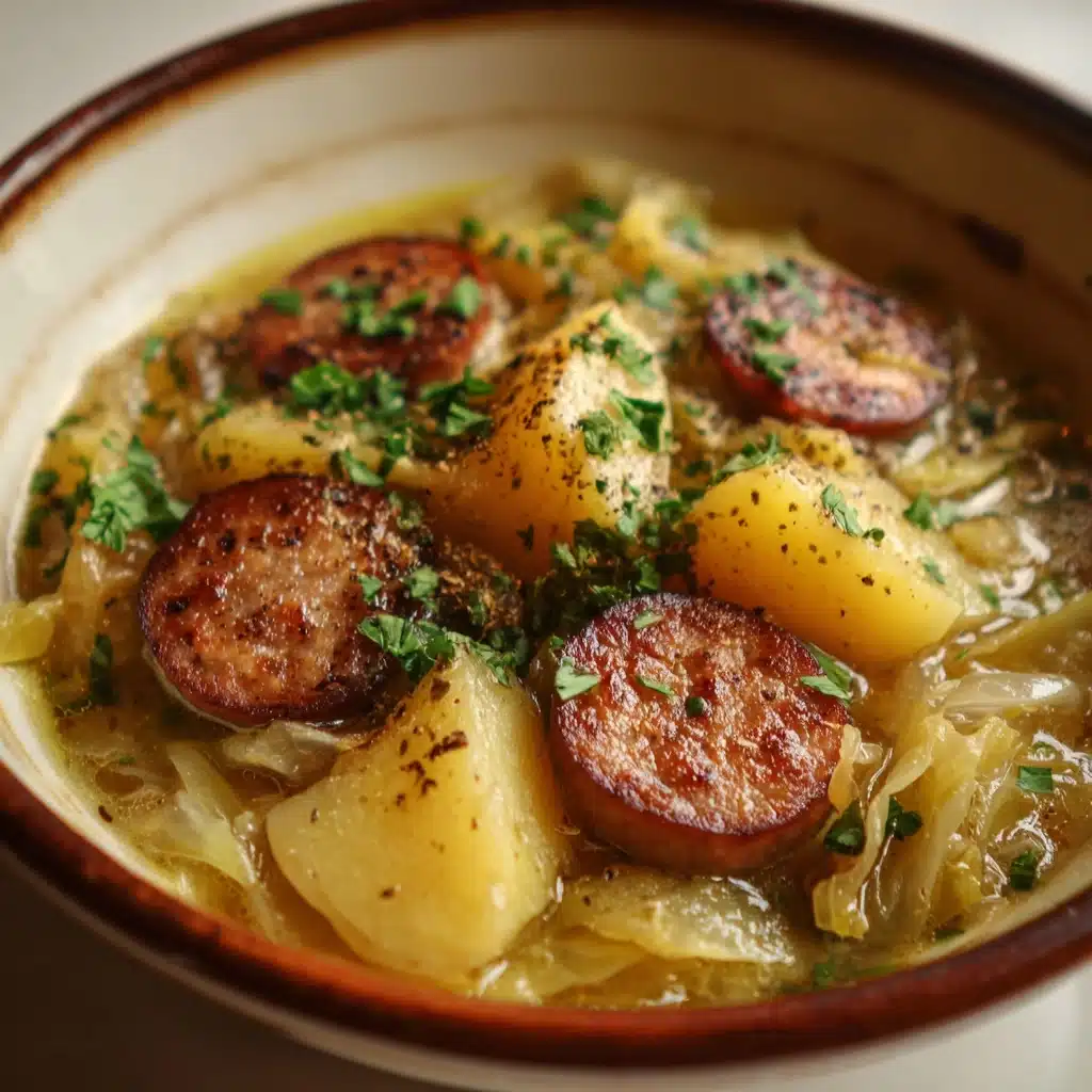Creamy Cabbage & Sausage Soup Recipe