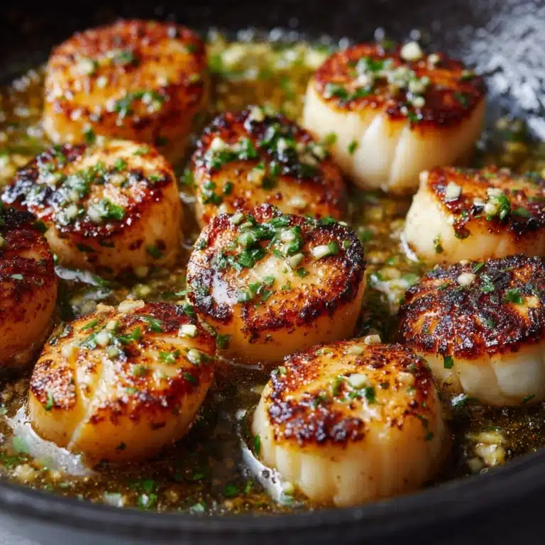 Garlic Butter Baked Scallops Recipe