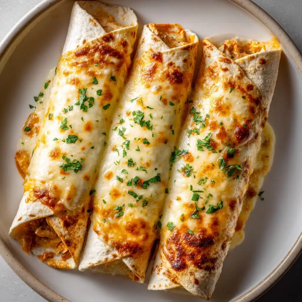 Cheesy Chicken Enchiladas with Homemade Red Sauce Recipe - Recipe Image