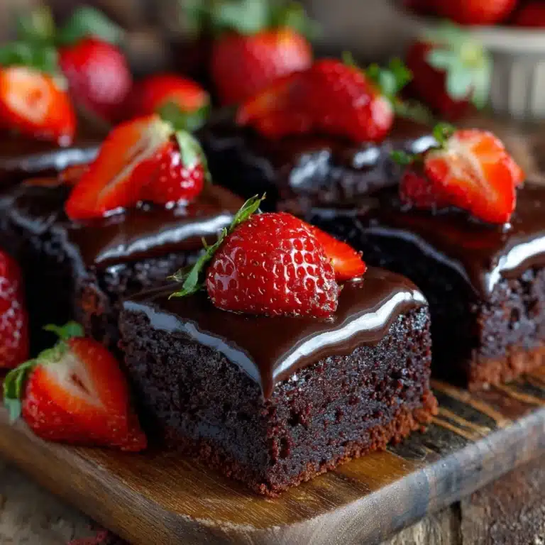 Chocolate Covered Strawberry Brownies Recipe