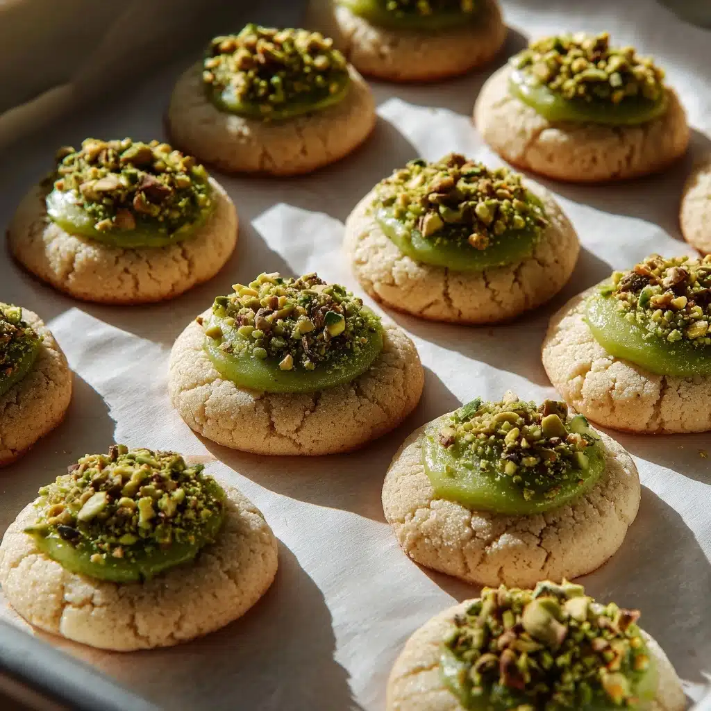 Pistachio Thumbprint Cookies Recipe - Recipe Image