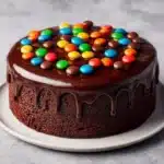 Candy-filled M&M Drip Cake Recipe