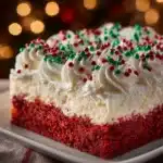 Christmas Red Velvet Poke Cake Recipe