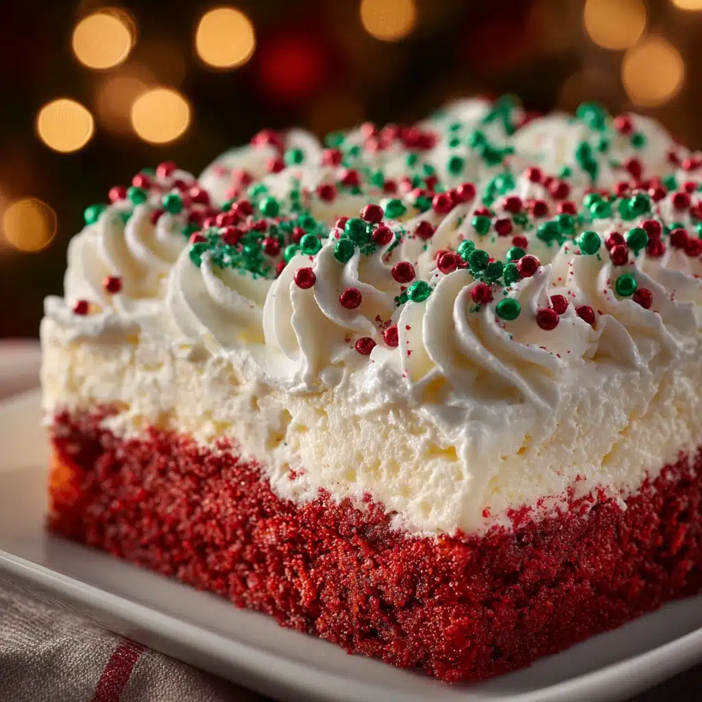 Christmas Red Velvet Poke Cake Recipe - Recipe Image