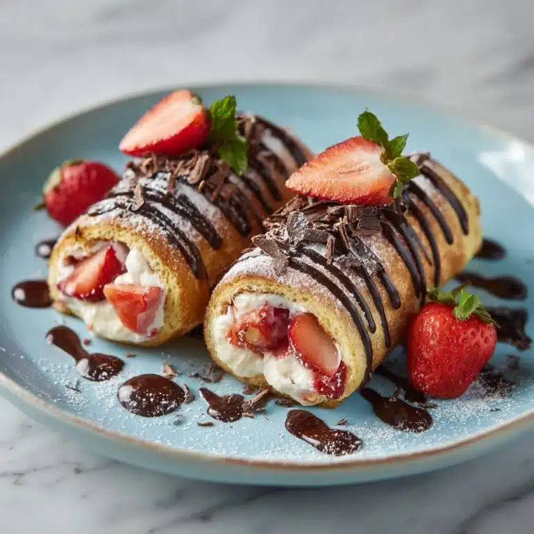 Strawberry Cream Rolls Recipe
