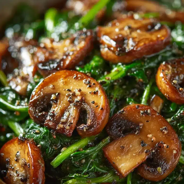 Easy Sautéed Mushrooms with Spinach Recipe