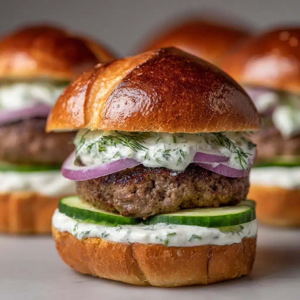 Lamb Sliders with Dill Greek Yogurt Recipe - Recipe Image