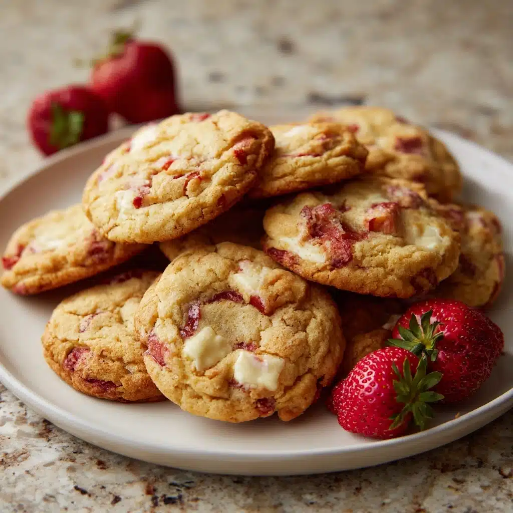 Strawberry Cheesecake Stuffed Cookies Recipe - Recipe Image