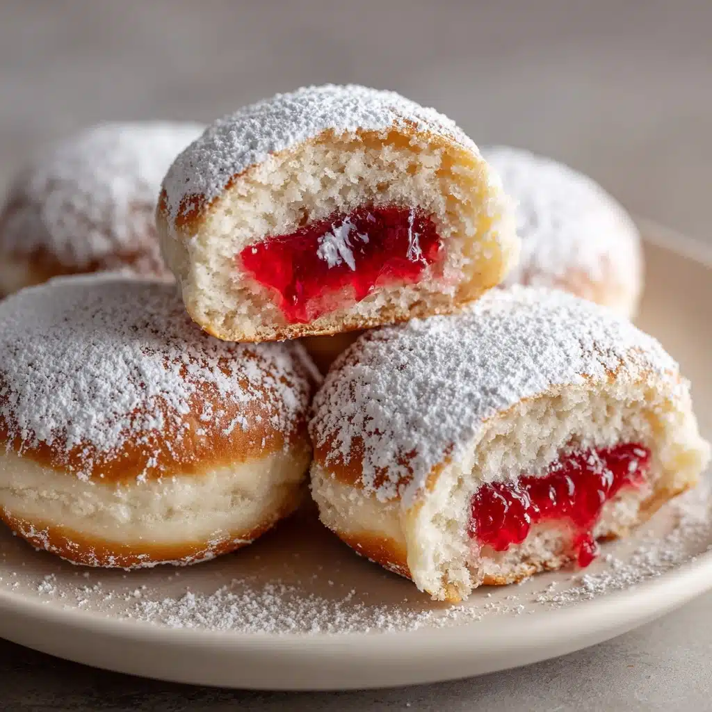 Raspberry-Filled Almond Snow Cookies Recipe - Recipe Image