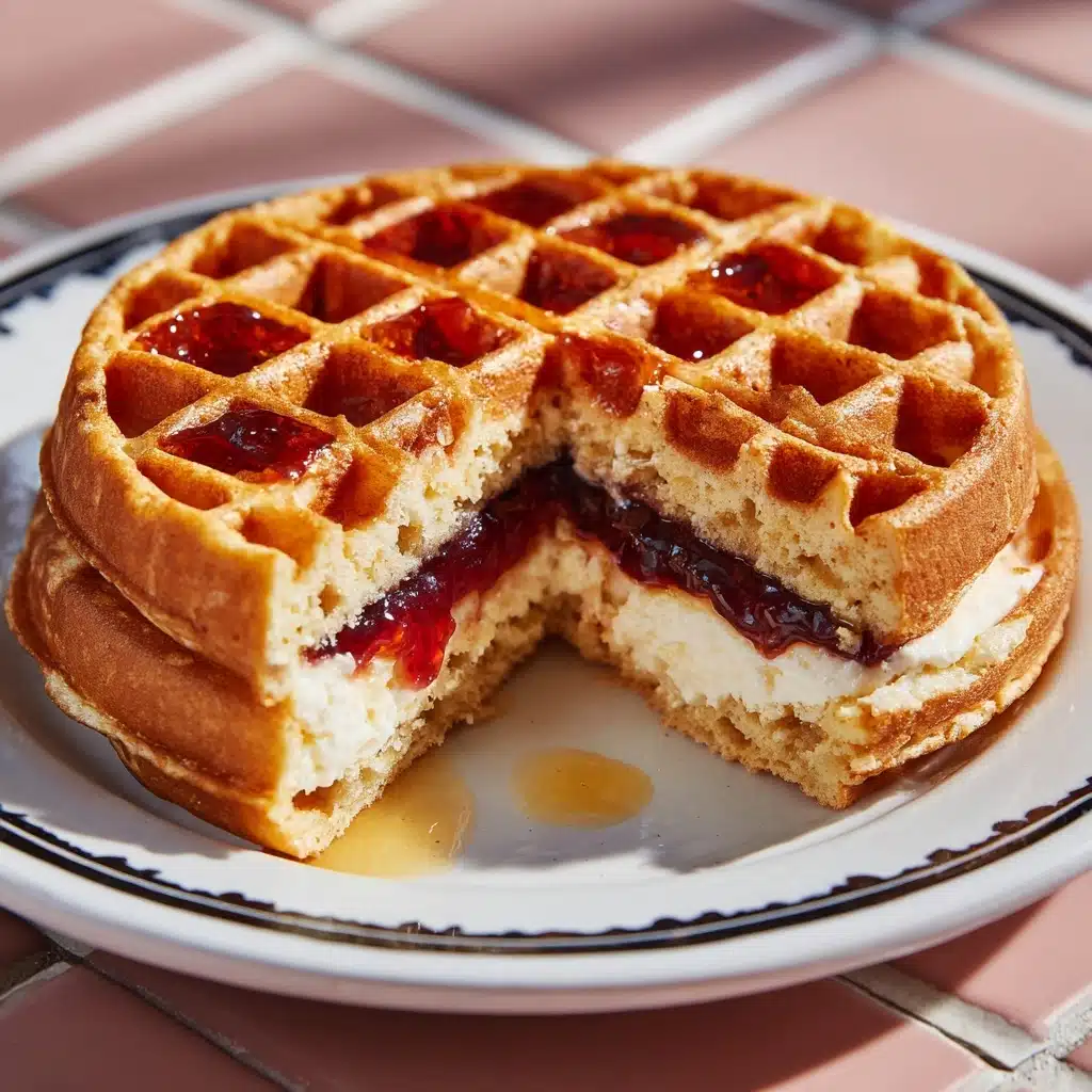 Easy Frozen Waffle Sweet Breakfast Sandwich Recipe