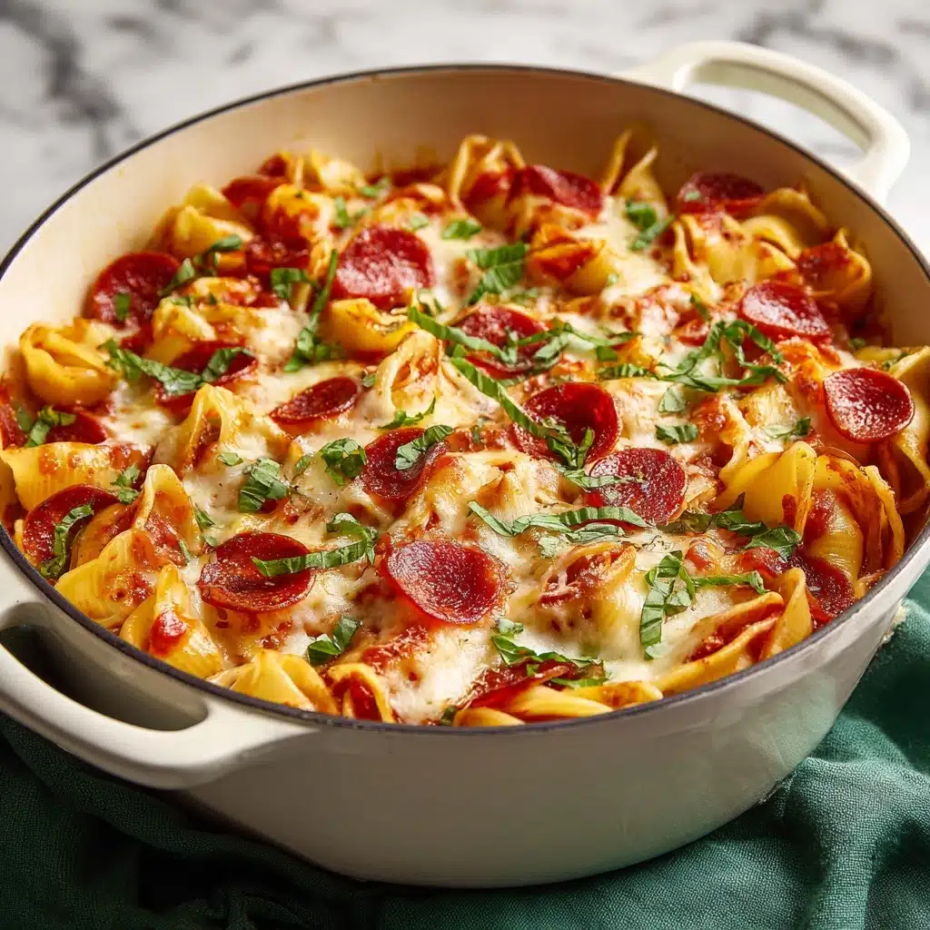 Cheesy Pepperoni Pasta Bake Recipe
