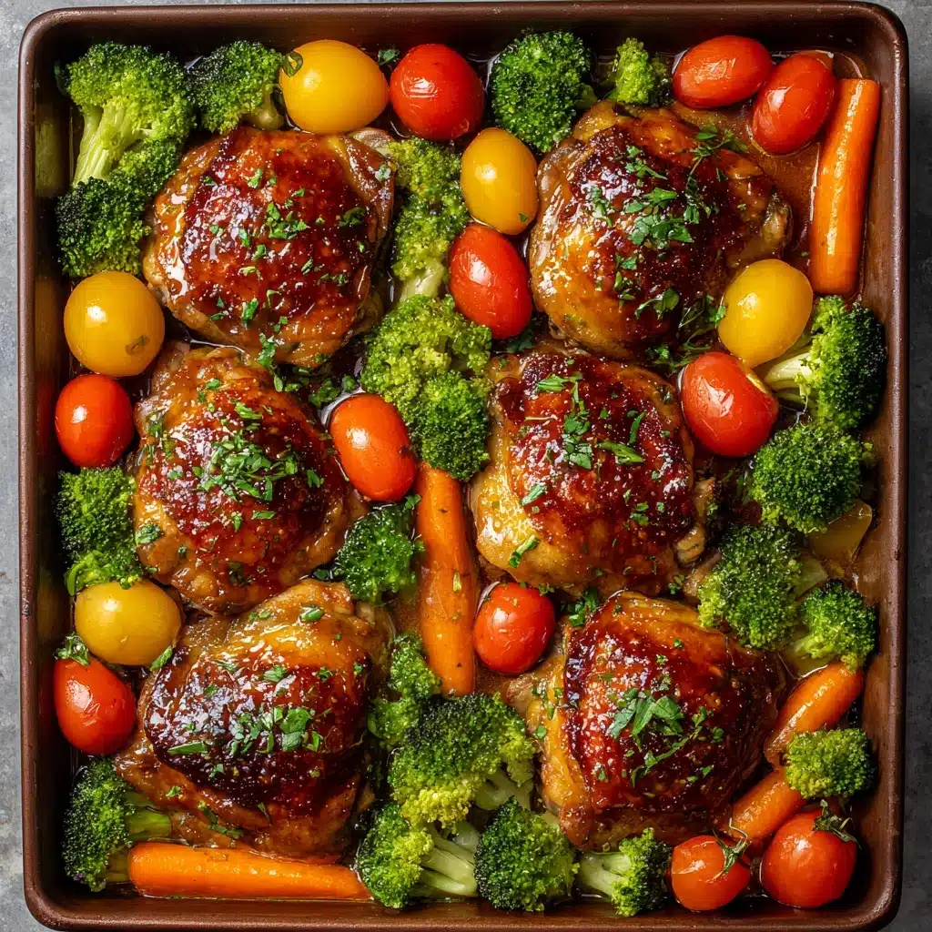 ONE PAN Balsamic Chicken and Veggies Recipe