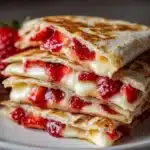 Strawberry Cheesecake Quesadilla Recipe