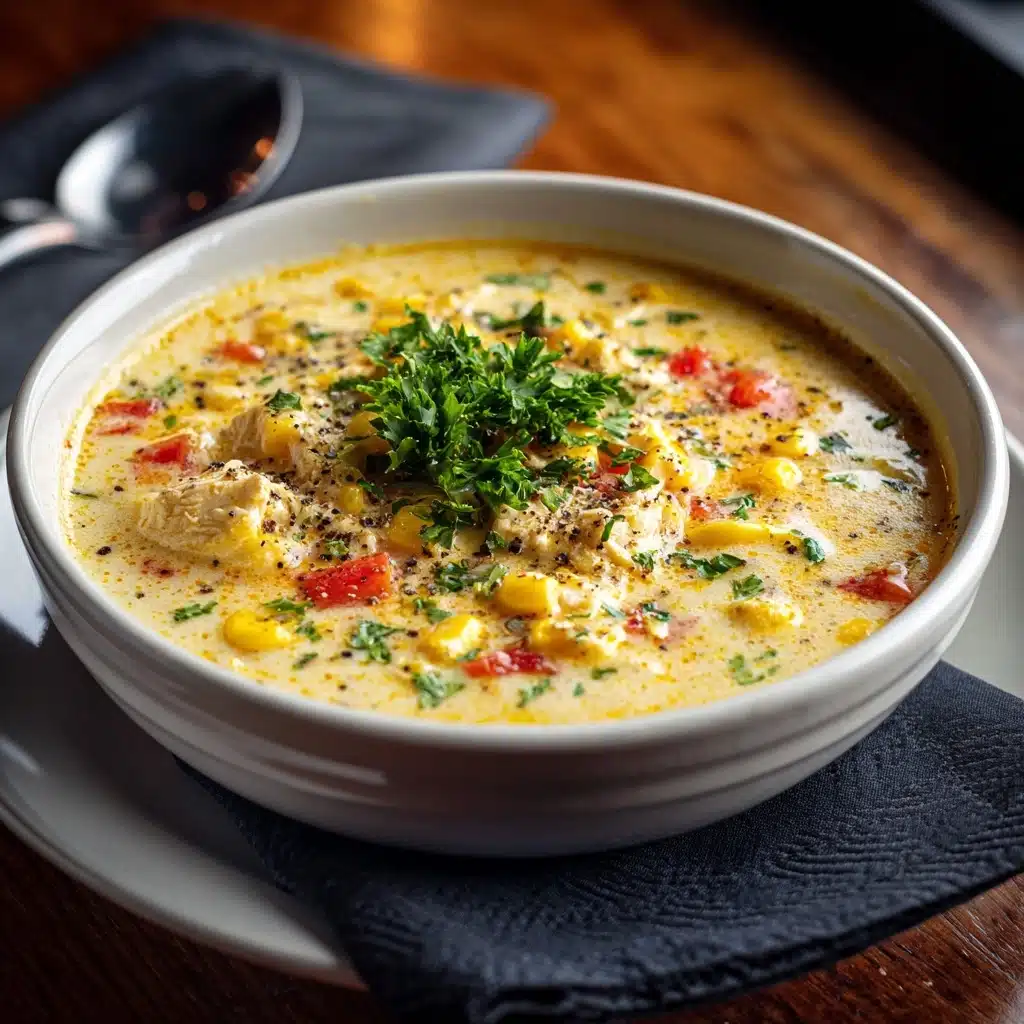 Easy Slow Cooker Chicken and Corn Soup Recipe - Recipe Image