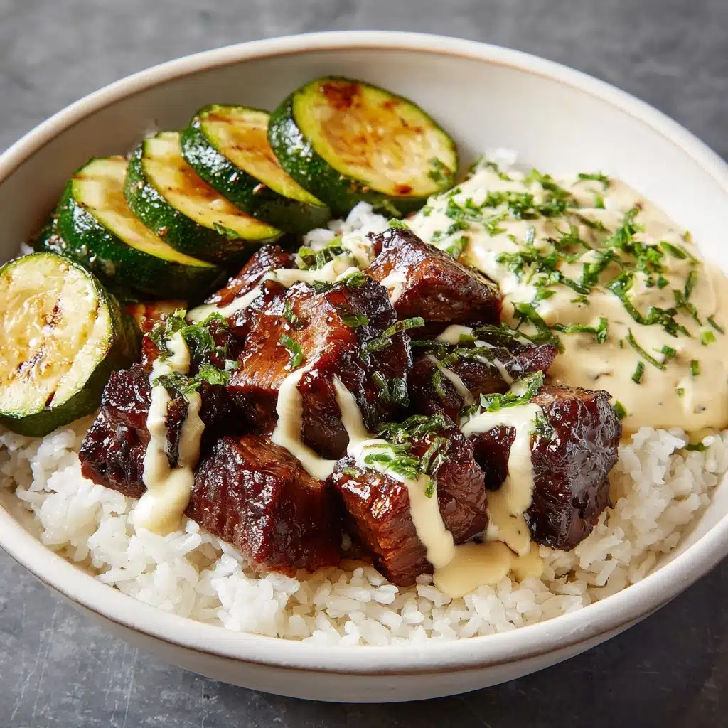 Hibachi Bowls with Steak and Vegetables Recipe - Recipe Image